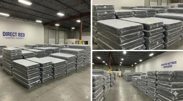 BRAND NEW Canadian Made Mattresses from $72! (Factory Direct) in Beds & Mattresses in Hamilton - Image 2