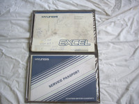 1986 Hyundai excel owners manual package