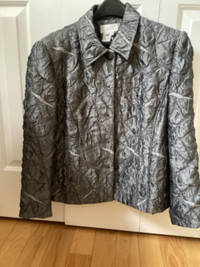 PRICE DROP! Ladies’ Conrad C Collection Silver/Grey Jacket SZ 12