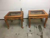 Couch side tables. (2)