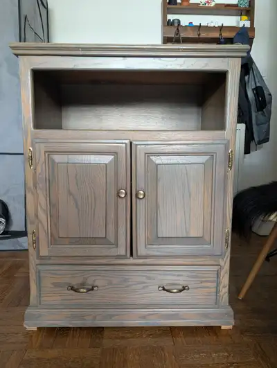 Vintage Solid Oak Hutch, View more