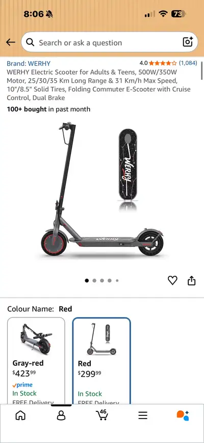 Brand new sealed WERHY Electric Scooter, View more