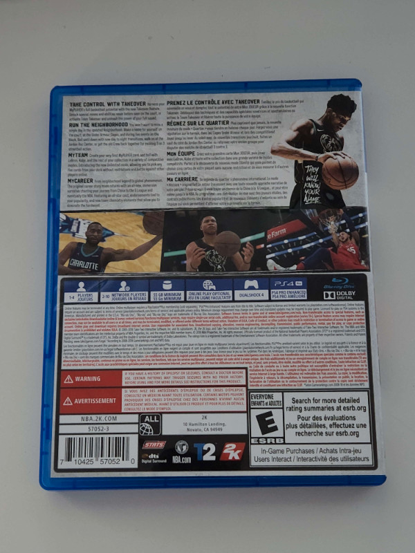 NBA 2K19 (Playstation 4) (Used) in Sony Playstation 4 in Kitchener / Waterloo - Image 2