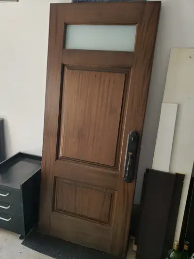 Solid-wood front door, View more