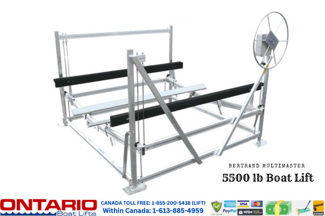 Bertrand Multimaster 5500 lb Boat Lift: Secure and Protected! in Other in Thunder Bay