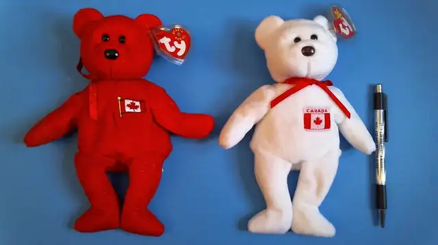 3 TY BEANIE BABIES Canadian Themed Chinook Kanata Pierre
