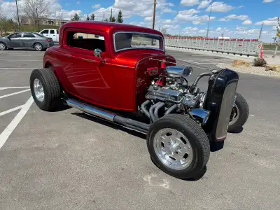 The most iconic hot rod in history: 1932 Ford 3 Window Coupe - Bee Bop Fiberglass Body - Streamline...