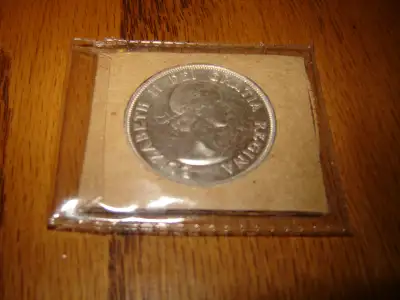 Canadian half dollar 50 cent coin  1953, View more