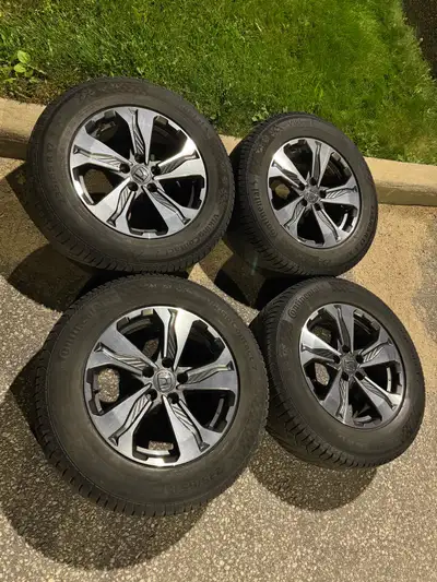 You can use them on a 2007-2026 Honda CR-V. They were used OEM from 2021 CR-V. Tires have tread life...
