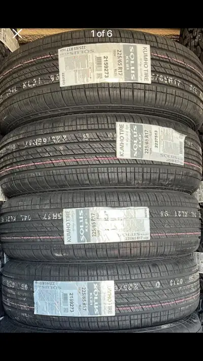 225/65R17 Kumho All Season Tire (4 Tires) SET OF 4 NEW TIRES *** ALL SEASON *** KUMHO SOLUS KL21 225...