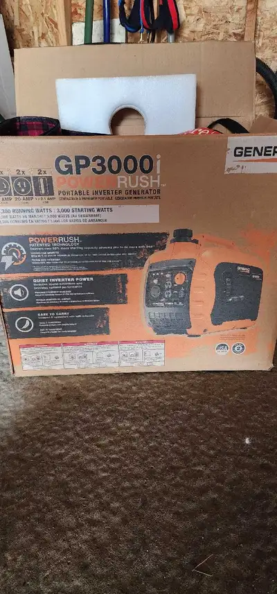 Very light! Under 60lbs! Super portable. Very quiet. Used for 15 hours total. Perfect condition. Ran...