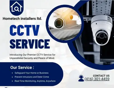 Cctv and Doorbell Installation and repair Certified and Insured technician 3 years warranty If you A...