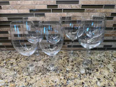 4 Riedel Wine Glasses and 3 Generic Wine Glasses, View more