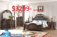 CLASSIC BEDROOM BED DRESSER MIRROR CHEST NIGHT TABLE ARV
