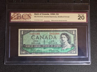 1954 $1 Note with Mismatched Serial Number