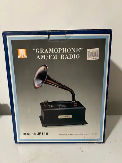 JIL - VINTAGE - NEW IN BOX GRAMOPHONE AM/FM RADIO, View more