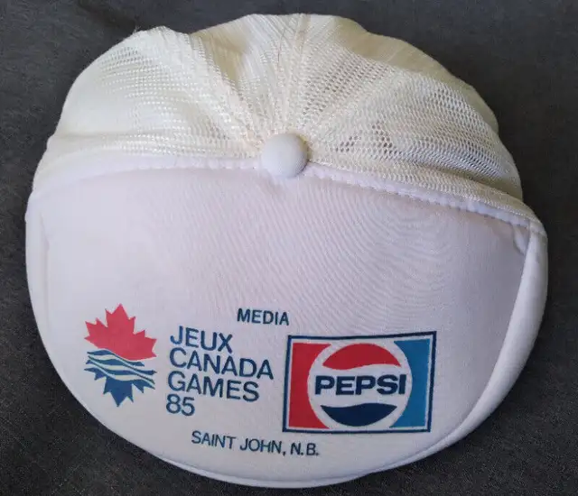 1985 Jeux Canada Games Media Cap / Hat - Saint John, N.B. Pepsi in Arts & Collectibles in City of Toronto - Image 2