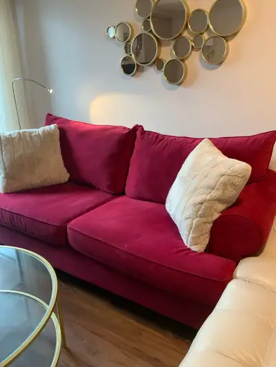 Burgundy Sofa, View more