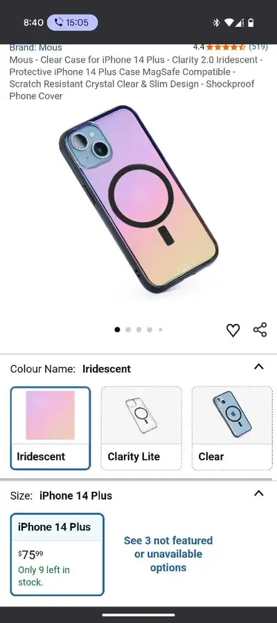 Mous iPhone 14 Plus Case, View more