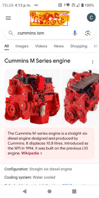 Looking for ism Cummins M11 engine 11L parts or complete 