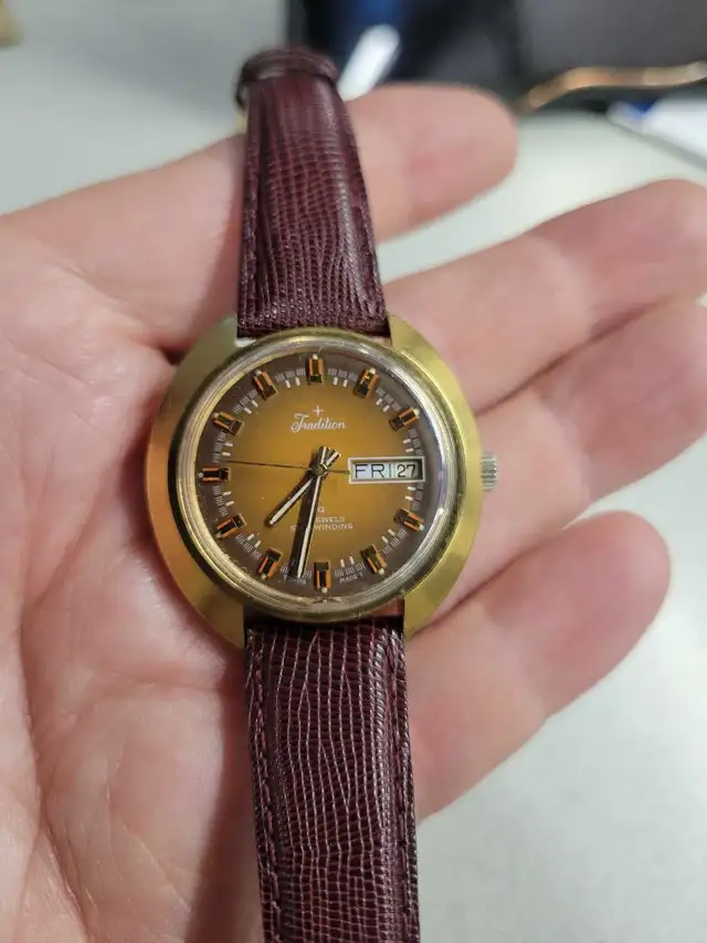 Vintage Tradition 17 Jewels Self-Winding Swiss Watch