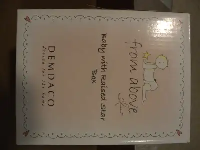 Cool home decor for the new arrival. Item has never been removed from styrofoam and is sealed by tap...