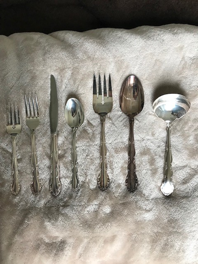 Oneida Flirtation Silver Plate Cutlery Set – 8 per (43 pc), View more