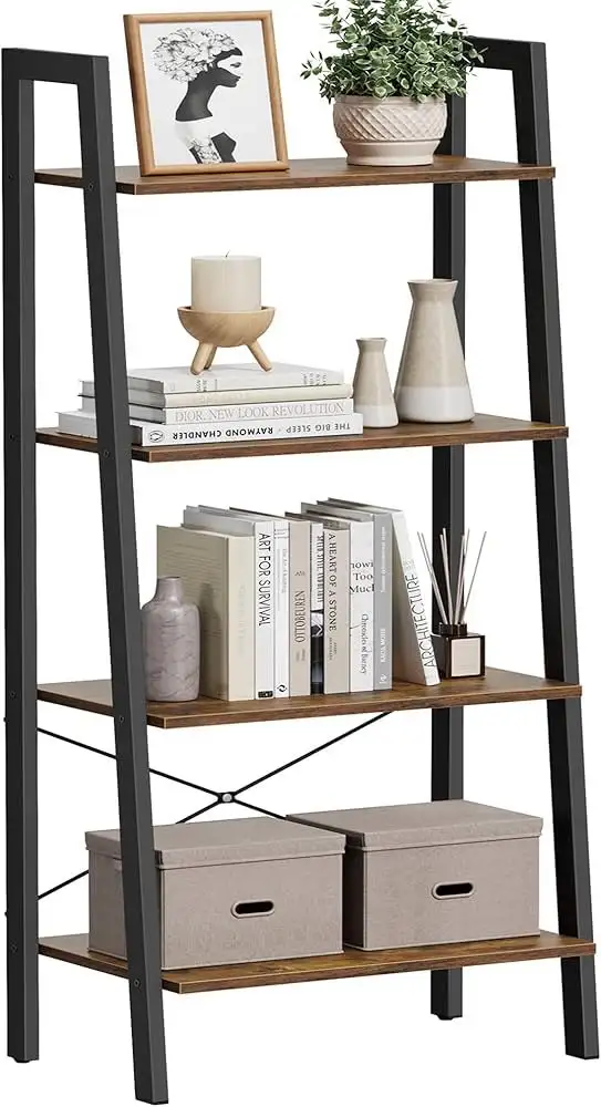 Metal frame Ladder Shelf, 4-Tier Bookshelf, Storage Rack in Bookcases & Shelving Units in Markham / York Region - Image 9