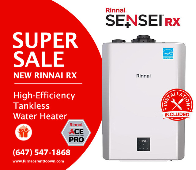 TANKLESS Water Heater Rental w/ NO Upfront Cost & FREE Install! in Heating, Cooling & Air in Markham / York Region - Image 2