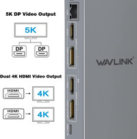 WAVLINK USB C Docking Station Dual Monitor