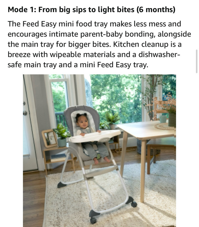 Ingenuity Full Course 6-in-1 High Chair - Baby to 5 Years Old,  in Feeding & High Chairs in Markham / York Region