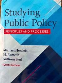 isbn 9780199026142 Studying public policy principles and process
