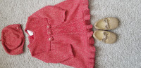 Baby girl outfit with matching shoes ( size 3-6 months)