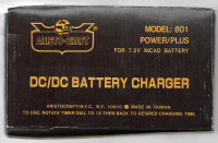 DC/DC BATTERY CHARGER for 7.2 volt nicad (NEW)