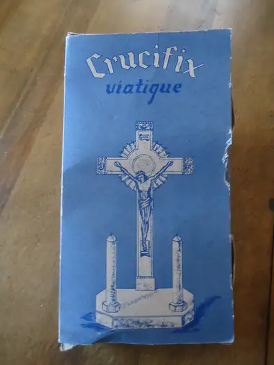 1950 Crucifix Viatique Bougies Instructions Neuf dans Boîte Rare, View more