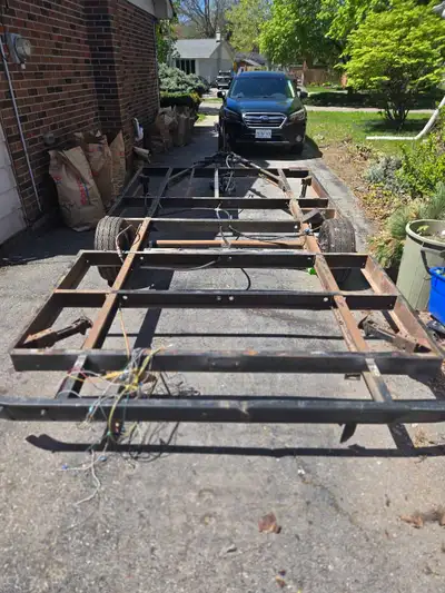 Selling trailer frame from Jayco 12UDK. Want going to build a teardrop camper from it but have limit...