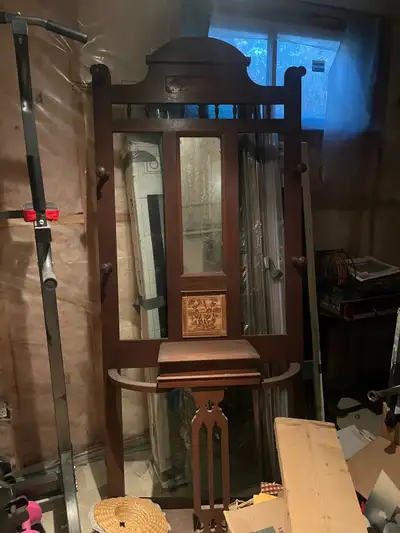 Antique Hall Tree, View more