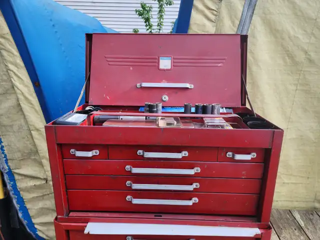 Mastercraft/Beach 6 Drawers Tool Chest W Aluminum Wrench Holders in Tool Storage & Benches in Windsor Region - Image 2