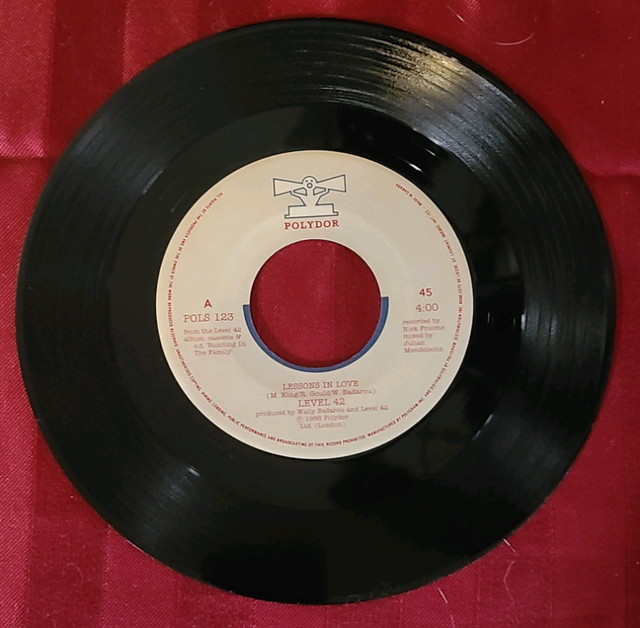 Vintage 45 Level 42 Lesson in Love in Arts & Collectibles in Owen Sound - Image 3
