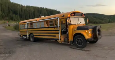 Embark on an adventure with this unique 1983 Bluebird bus conversion, now running on propane! It's m...