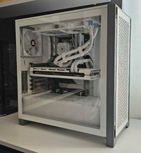 White Custom Built Gaming PC