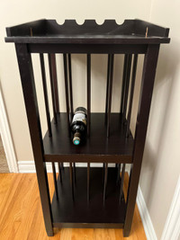 Meuble bar porte-bouteilles avec rangement - Support à vin
