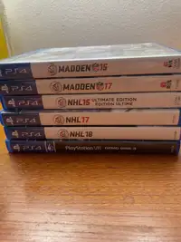 6 PS4 Games (mostly sports)