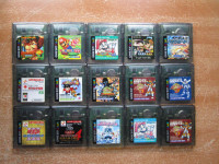 Nintendo Gameboy Color Lot - 15 Japanese Games 75$