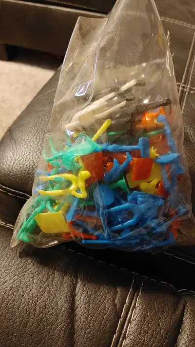 Unbranded, vintage plastic medieval knights and horses, View more