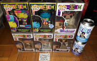 Jimi Hendrix funko pops & sodas $20 to $220 each