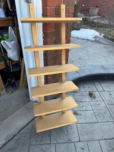 Book shelves unit. Comes with screws. H-55” W- 19 3/4 D-8 1/4”
