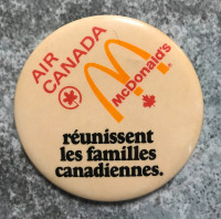 McDonald’s et Air Canada Macaron - pin