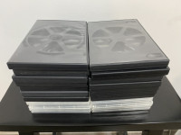 20 standard 1-slot DVD cases with 2-sided cover art sleeves