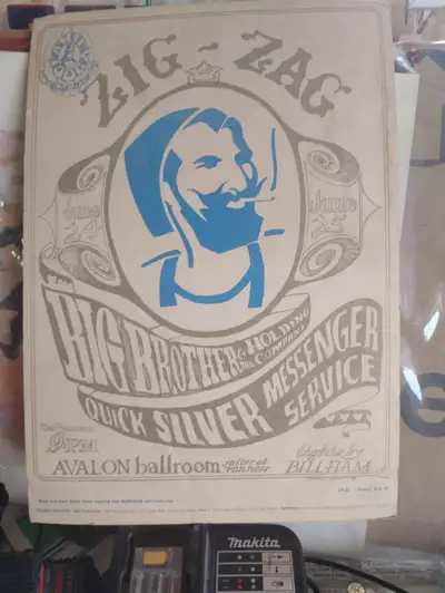 1960s Zig Zag concert poster San fransisco, View more